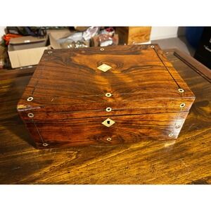 Antique Rosewood‎ Writing Slope or Jewelry Box
